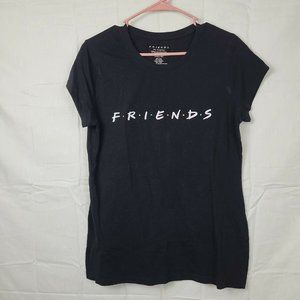 Friends Womens Black Short Sleeve Crew Neck Pullover Basic T Shirt Size‎ XXL